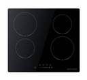 Hoover Built-in Hob 60 x 60, 4 Electric Burners - Black Hoover Built-in Hob 60 x 60, 4 Electric Radiant Zones, HH64DB3T-EGY - Black