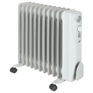  Jack Oil Heater, 11 Fins, 2000 Watts - White

