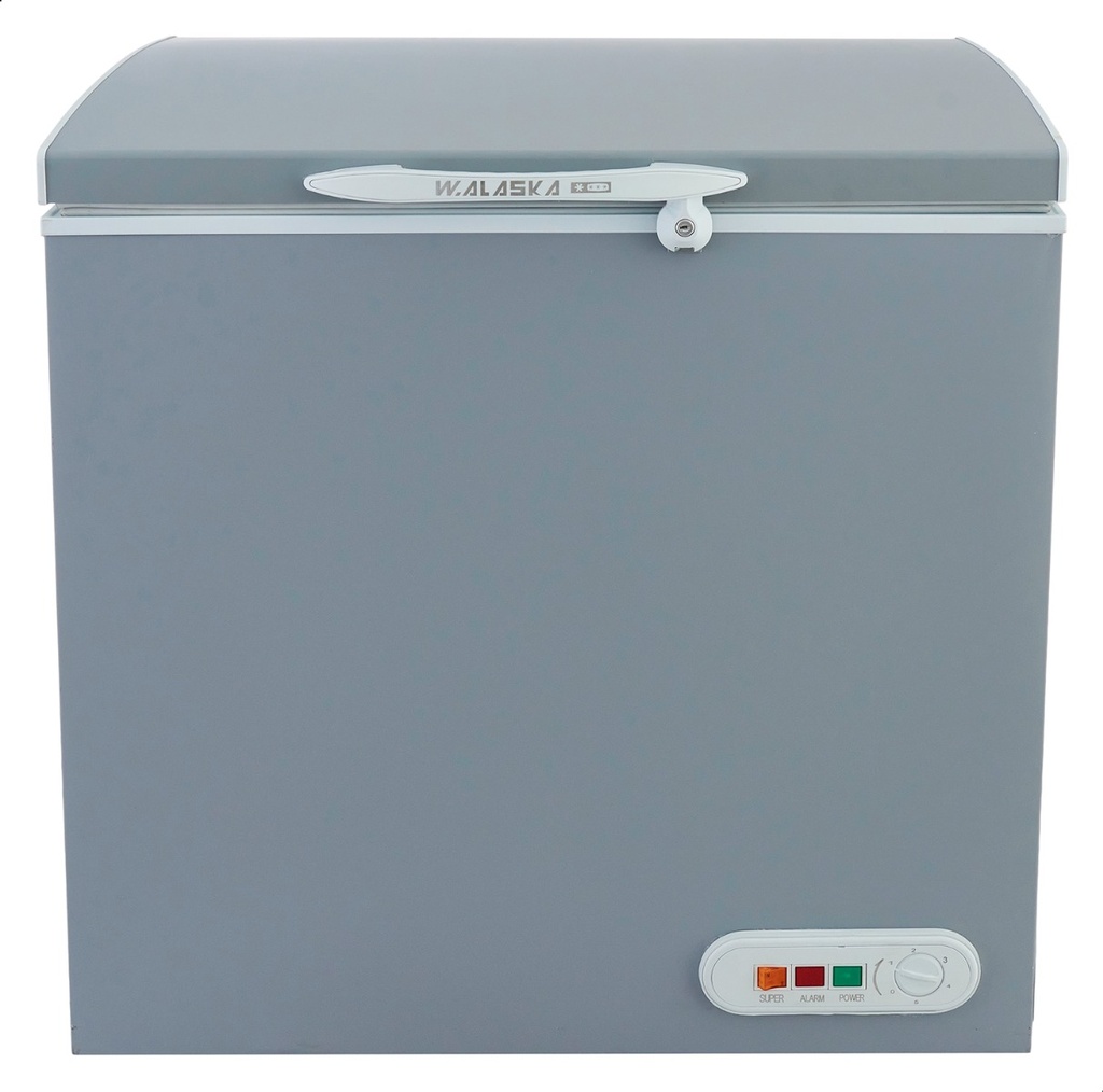  W.Alaska CH200 Chest Deep Freezer 200 Liter- Silver
