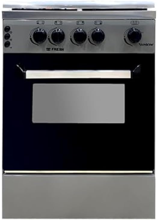 بوتاجاز فريش رينبو 4 شعلة 60*60 سم - رصاصي