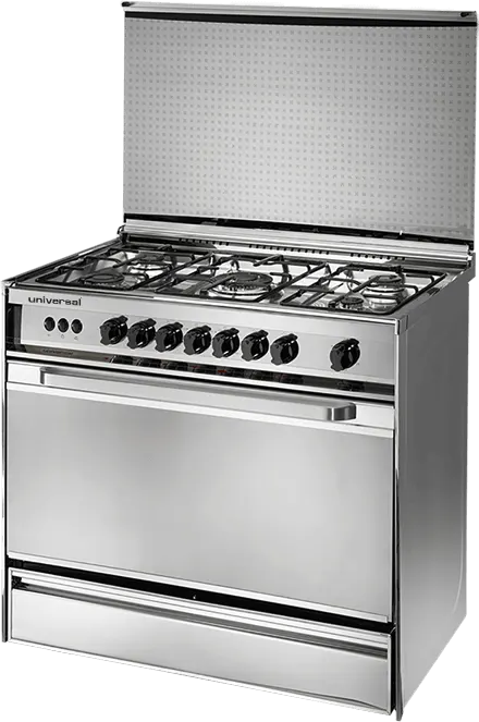  Universal Classico Cooker, 60*90 cm, 5 Burners, Fan, Stainless, 8905C - Silver