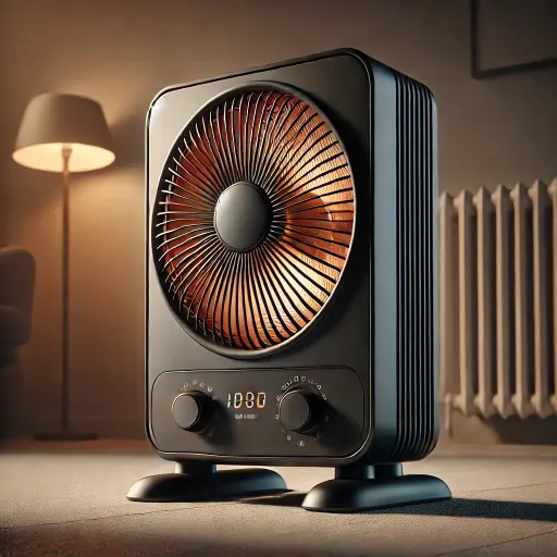 [YL-384] Fan Heater - Comfy Air Power: 1000/2000 Watts Heat Levels: 2 Levels Color: Black