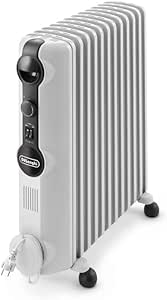 [YL-402] Delonghi Oil Heater, 12 Fins, 2500 Watts - White