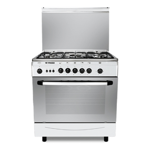 [YL-166] Fresh Forno Metallic Gas Cooker 5 Burners 55 * 80 cm Fan