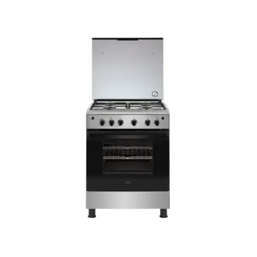 [YL-167] Zanussi ZCG622A6XA Stainless Steel Gas Cooker - 4 Burners - 60cm - Silver